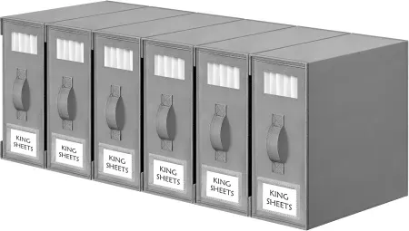 6-Pack Criusia Foldable Linen Closet Organizer Box