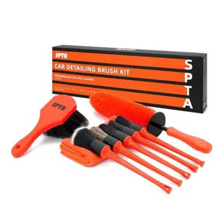 SPTA 8-Piece Wheel & Tire Brush Car Detailing Kit