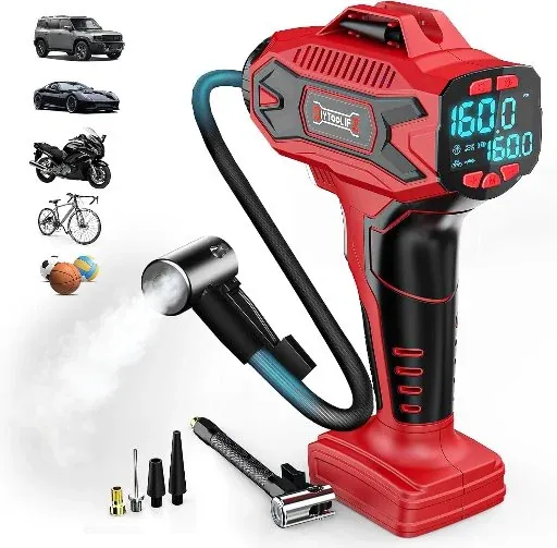 DIYtoolifz 160PSI Tire Inflator for Milwaukee M18 Battery
