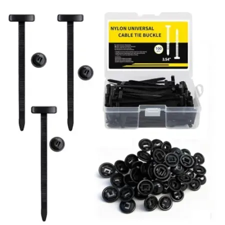 100-Piece Nylon Universal Cable Tie Buckles