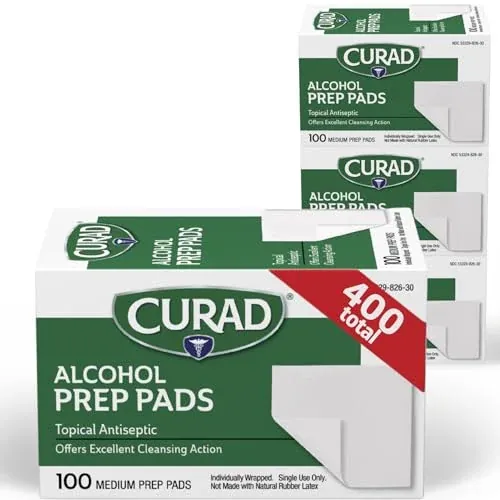 CURAD Alcohol Prep Pads 400 Count