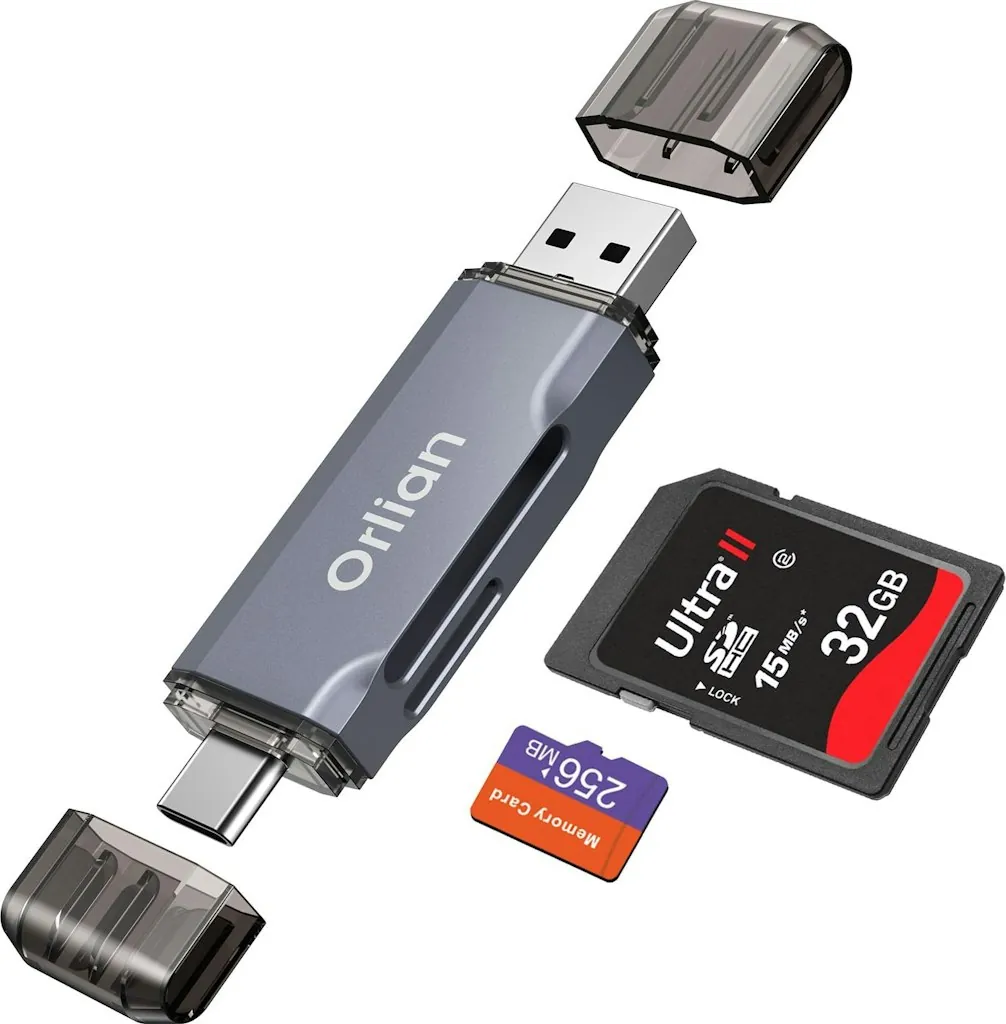 Orlian USB 3.0 Dual-Slot SD & Micro SD Card Reader