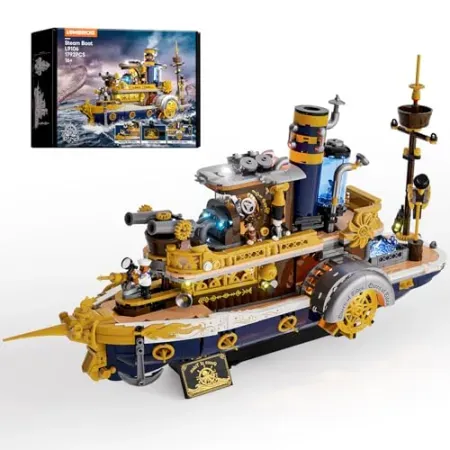 Lumibricks Steampunk Lighting Steamship
