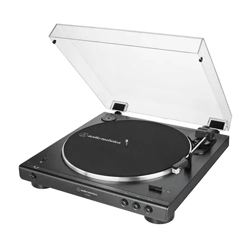 Audio-Technica AT-LP60XBT-BK Fully Automatic Wireless Belt-Drive Stereo Turntable