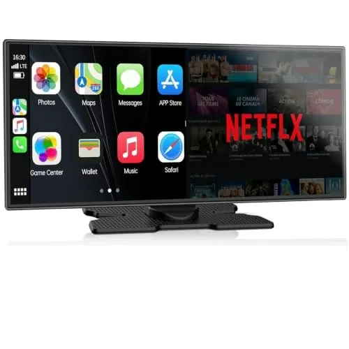 Lamtto 11" Wireless CarPlay Screen with Backup Camera