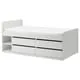 IKEA SLÄKT Twin Bed Frame w/ Storage & Slatted Bedbase