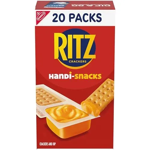 Handi-Snacks RITZ Crackers ‘N Cheesy Dip Snack Packs (20 Snack Packs)