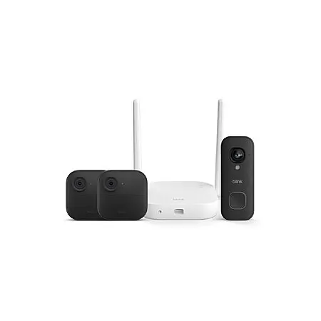 Blink Outdoor XR+ (2x Outdoor 4 Wireless Cameras + Sync Module XR+) + Wired Doorbell 2K+