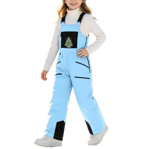 Kids Windproof Warm Ski Jumpsuits