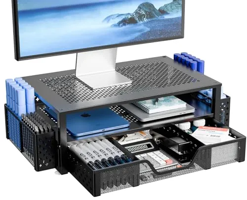 Monitor Stand with Drawer 20"W x 10"D x 5.8"H