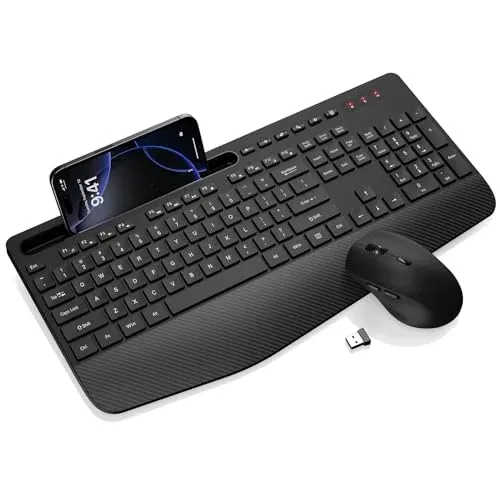 Wireless Keyboard and Mouse Combo Full-Sized