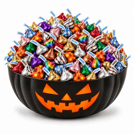 5-lb Candies: Chocolate Assortment, Hershey’s Wicked Kisses Halloween Mix