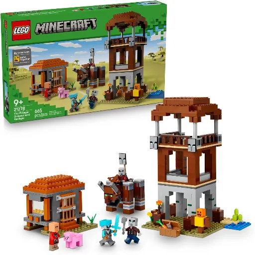 LEGO Minecraft The Pillager Outpost and Ravager (21278) 665 Pcs