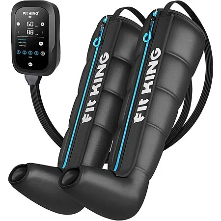 Fit King Cordless Rechargeable 5-Zone Leg Massager Recovery System