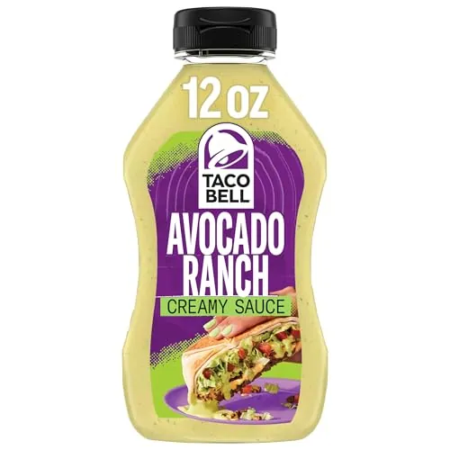 Taco Bell Creamy Avocado Ranch Sauce 12oz Bottle