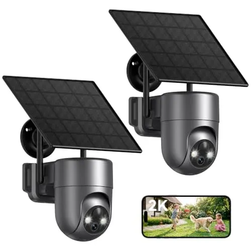 IWAN Security Camera Wireless Outdoor 2.4GHz WiFi Solar PTZ