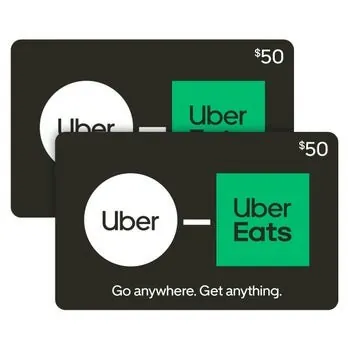 Two $50 Uber Gift Cards