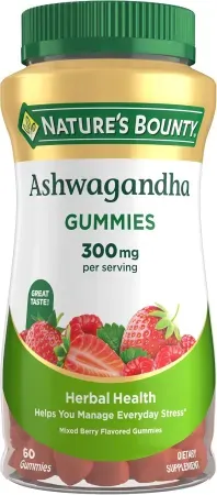 60-Count Nature's Bounty Ashwagandha Gummies