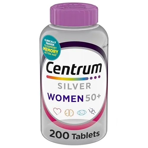 Centrum Silver Women's Multivitamin for Women 50 and Over, 200 Tablets