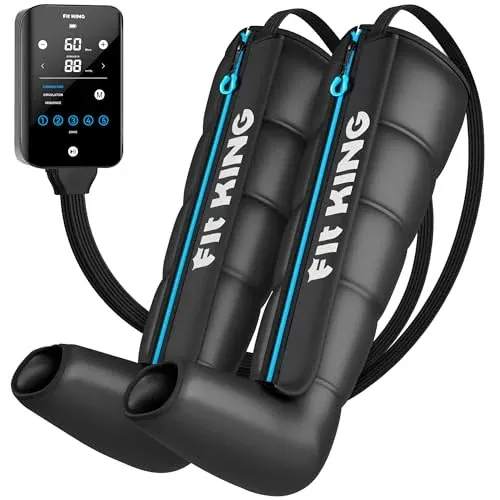 FIT KING Cordless Air Compression Recovery System 5 Zones Leg Massager Small