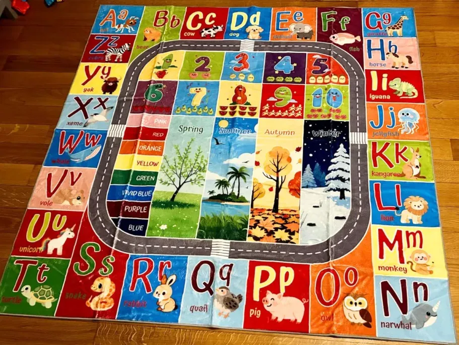 UKISS ABC Educational 55″x55″ Kids Play Rug