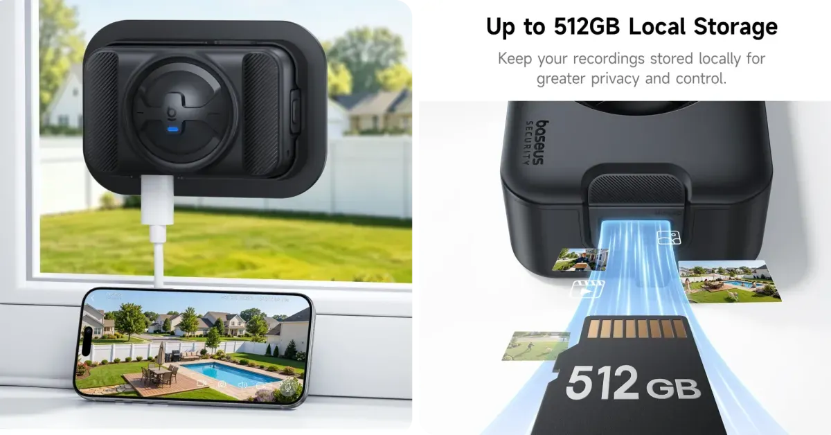 W1 4K Window Security Camera