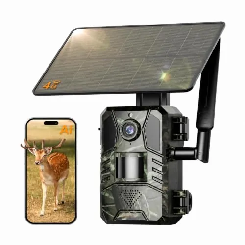 4G LTE Cellular Trail Camera AI Detection 2K Live View