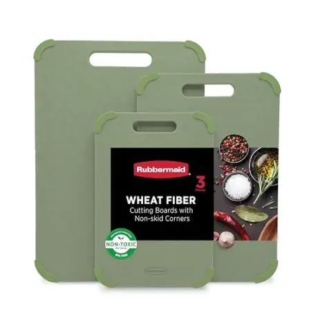 3-Piece Rubbermaid Reversible Wheat Fiber Cutting Board Set