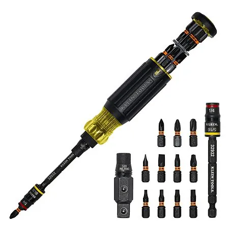 Klein Tools KNECT 16-in-1 Impact-Rated Hybrid Screwdriver/Nut Driver