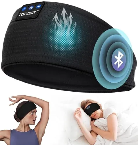 TOPOINT Sleep Headphones with Bluetooth 5.4 Sports Headband