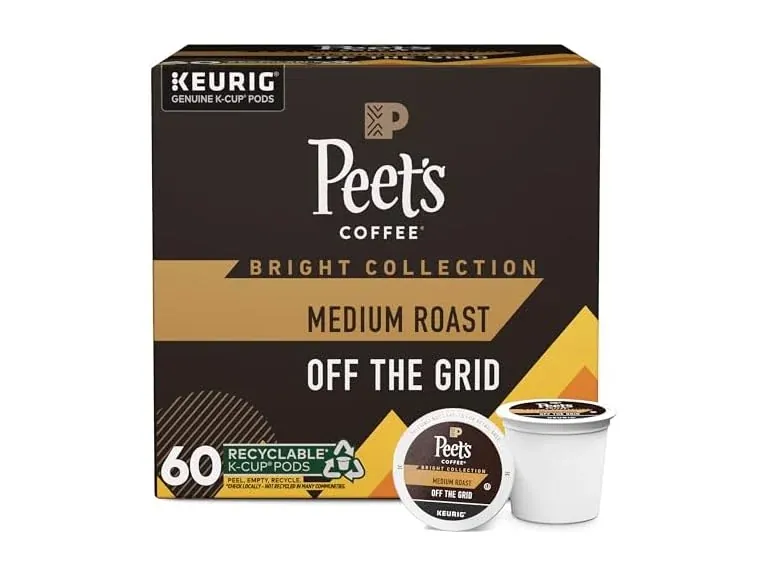 Peet's Coffee Coffee Pods, Medium Roast 60-Count