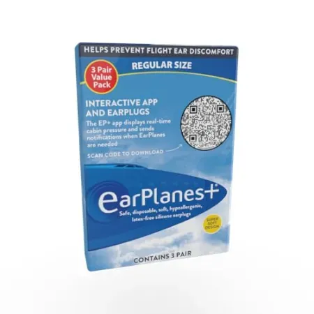 3-Pairs EarPlanes+ Adult Travel Ear Plugs