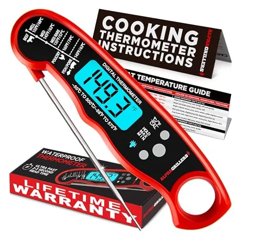 Alpha Grillers Instant Read Meat Thermometer Digital