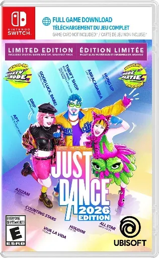 Just Dance 2026 Edition Nintendo Switch Code in Box