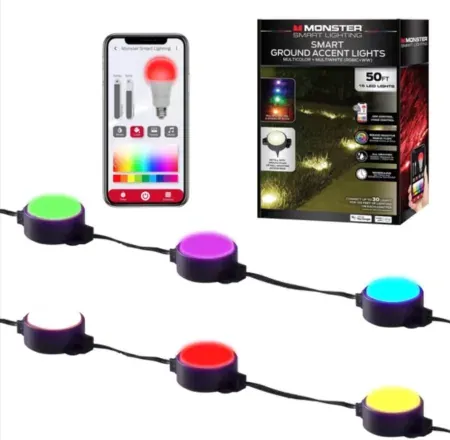 Monster 50' Smart Lighting Outdoor Ground Lights