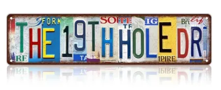 MTsigns Store "The 19Th Hole Dr" Tin Sign