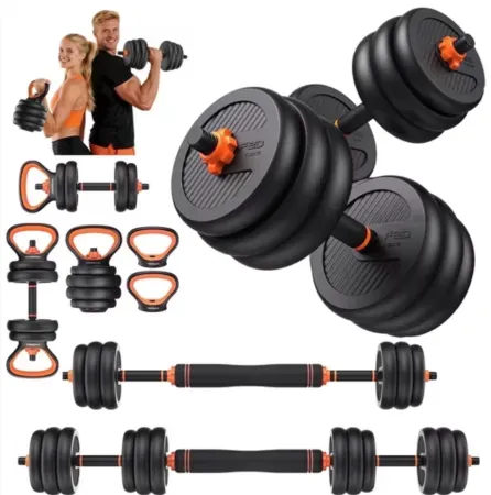 FED Fitness 50lb Adjustable Dumbbell Set
