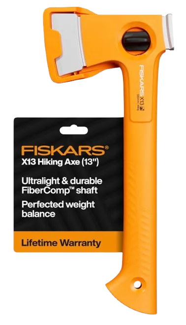 Fiskars X13 Ultralight Hiking Axe 13" Camping Hatchet