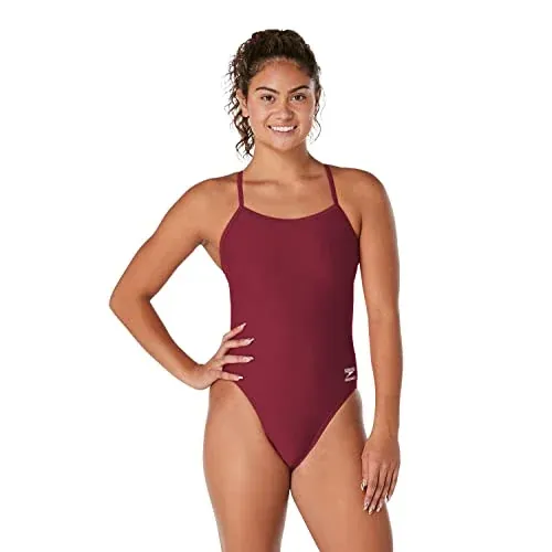 Speedo Women's Endurance The One Solid Team Colors One Piece Swimsuit