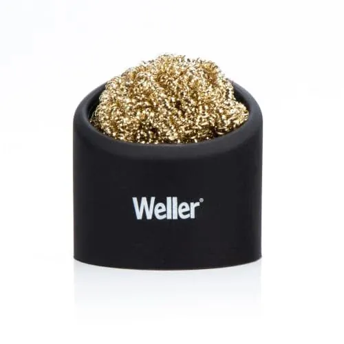 Weller Brass Wire Sponge Soldering Tip Cleaner w/ Silicone Holder