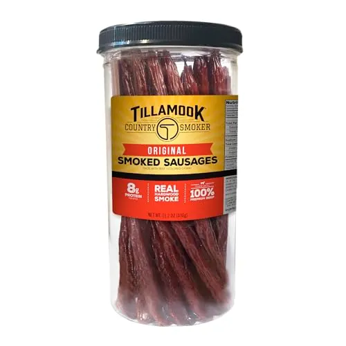 Tillamook Country Smoker Real Hardwood Smoked Sausages, Original Beef 15.2-Oz