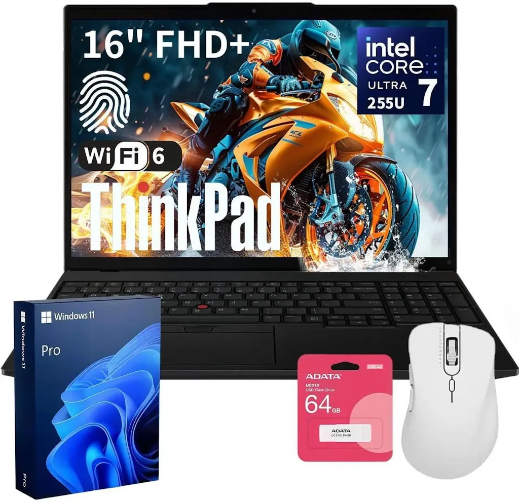 Lenovo ThinkPad L16 Core Ultra 7 255U 16" Laptop Bundle