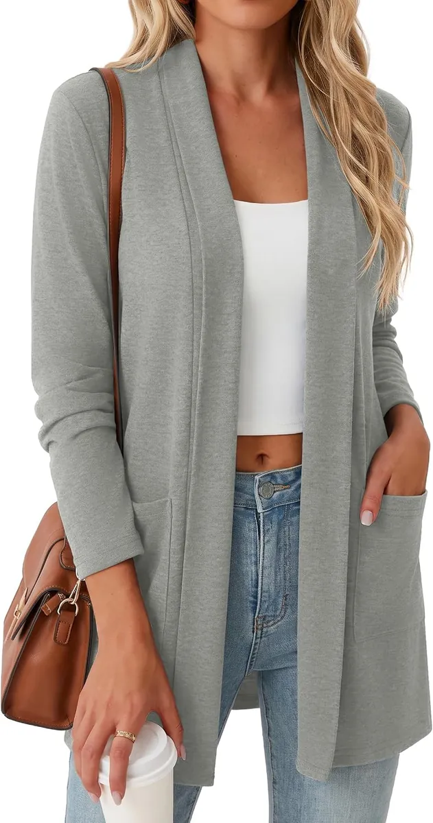 Lepunuo Women’s Open Front Cardigan Sweater