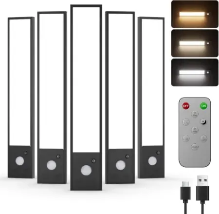 5-Pack RUYI 8" Motion Sensor Under Cabinet Lighting