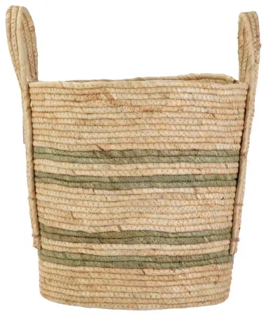 Better Homes & Gardens Natural Maize Colored Stripe Basket (Large)