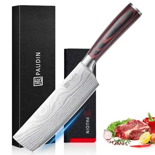 PAUDIN 7" Nakiri Vegetable Kitchen Knife