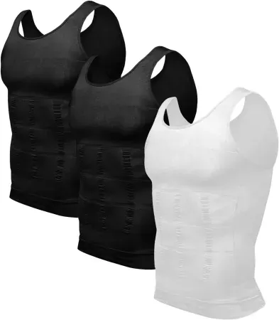 3-Pack Odoland Men's Compression Tank Tops