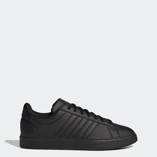 Adidas Men's Grand Court Shoes (Core Black/Core Black/Cloud White)