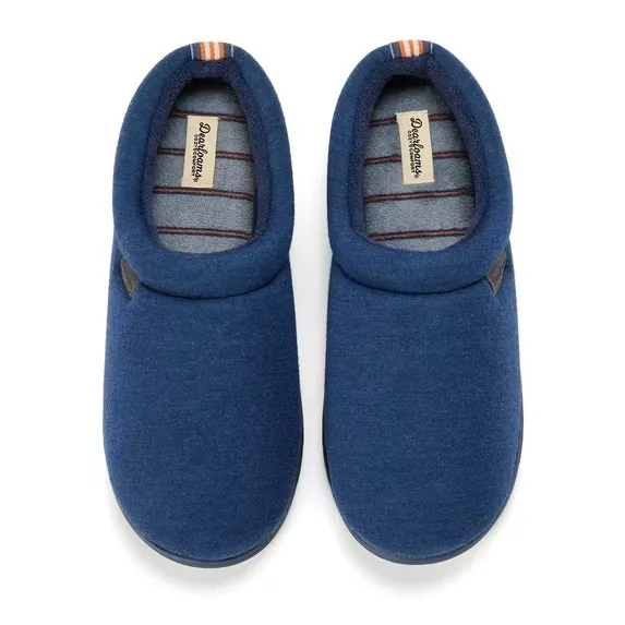 Dearfoams Men's Cozy Comfort Jersey Clog Slippers