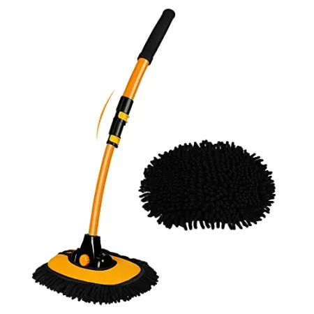 Harazaqa 15° Curved Car Cleaning Brush w/ Telescopic Handle